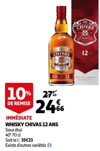 Auchan Chivas whisky chivas 12 ans offre