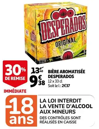 Auchan Desperados bière aromatisée offre