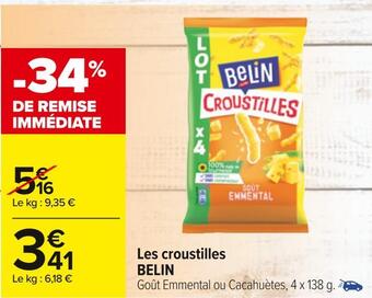 Carrefour Belin les croustilles offre