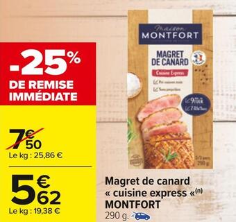 Montfort magret de canard cuisine express