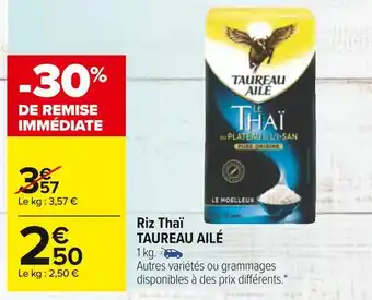 Carrefour Taureau ailé riz thaï offre