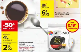 Tassimo dosettes de café l’or