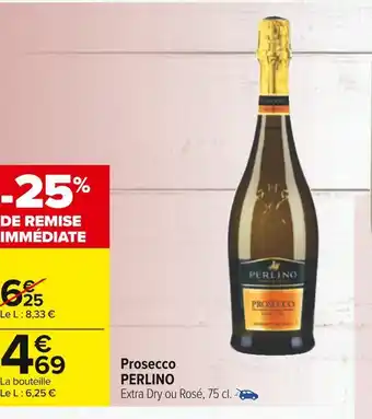 Carrefour Perlino prosecco offre