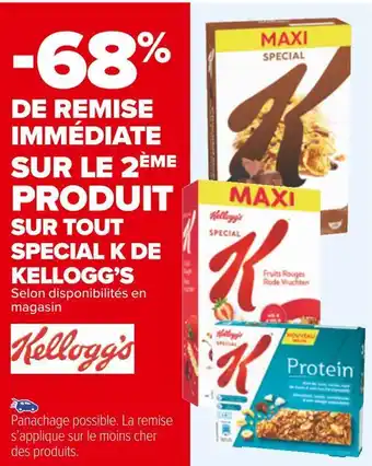 Carrefour Kellogg’s bon plan sur tout special k de kellogg’s offre