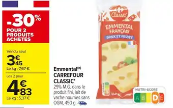 Carrefour Carrefour emmental offre