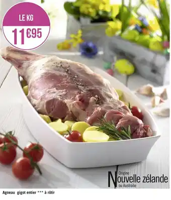 Géant Casino Agneau gigot entier à rôtir offre