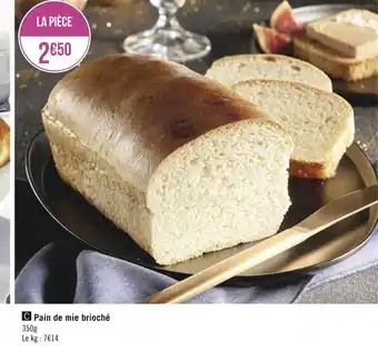 Géant Casino Pain de mie brioché offre