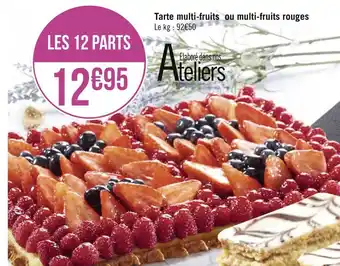 Géant Casino Tarte multi-fruits ou multi-fruits rouges offre