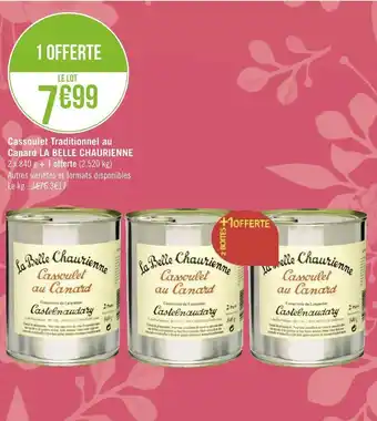 Géant Casino La belle chaurienne cassoulet traditionnel au canard offre