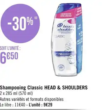 Géant Casino Head & shoulders shampooing classic offre