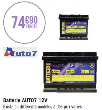 Auto7 batterie 12v