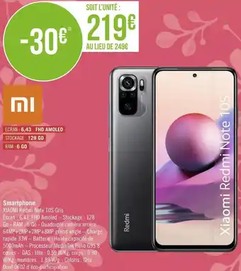 Géant Casino Xiaomi smartphone offre