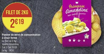 Géant Casino Pomme de terre de consommation à chair ferme offre