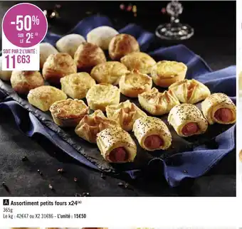 Géant Casino Assortiment petits fours x24 offre