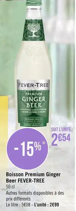 Géant Casino Boisson premium ginger beer offre