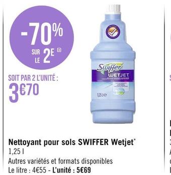 Géant Casino Swiffer nettoyant pour sols wetjet offre