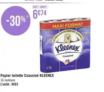 Géant Casino Kleenex papier toilette coussiné offre