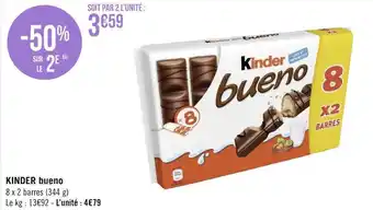 Géant Casino Kinder kinder bueno offre