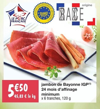 Migros Jambon de Bayonne IGP offre