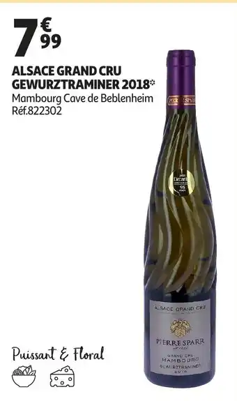 Auchan Alsace Grand Cru Gewurztraminer 2018 offre