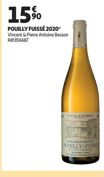 Auchan Pouilly Fuissé 2020 offre