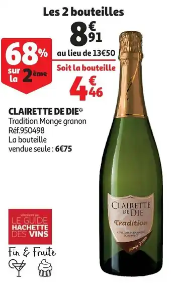 Auchan Clairette de Die offre