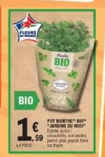 E.Leclerc Pot Menthe Bio offre