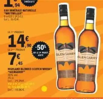 E.Leclerc Highland Blended Scotch Whisky offre