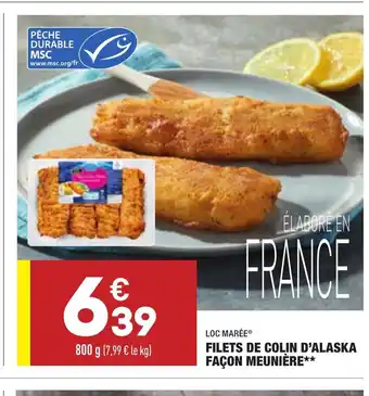 ALDI Filets de Colin d'Alaska offre