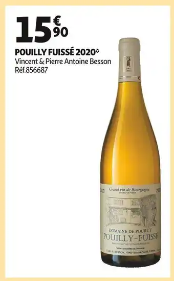 Auchan Vincent & pierre antoine besson pouilly fuissé 2020 offre
