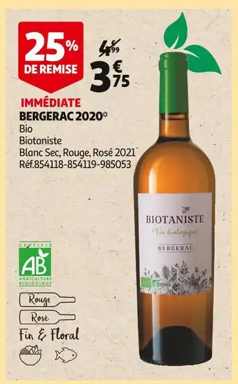 Auchan Biotaniste bergerac 2020 offre