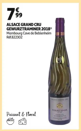 Auchan Mambourg cave de beblenheim alsace grand cru gewurztraminer 2018* offre