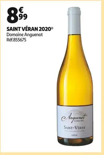 Auchan Domaine anguenot saint véran 2020 offre