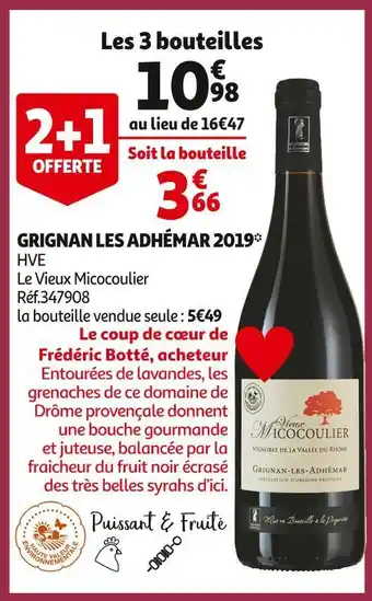Auchan Le vieux micocoulier grignan-les-adhémar 2019 offre