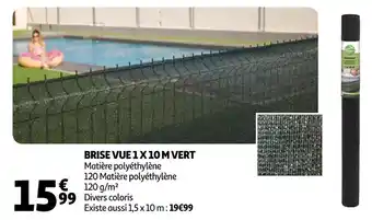 Auchan Brise vue 1 x 10 m vert offre