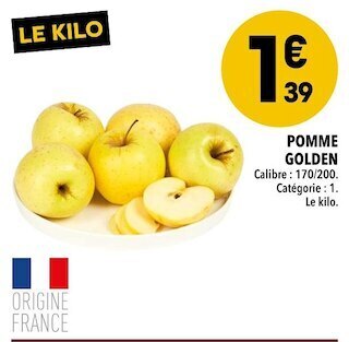 Supeco Pomme golden offre