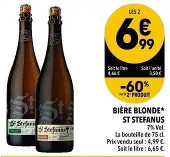 Supeco St stefanus bière blonde offre