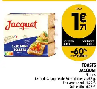 Jacquet toasts