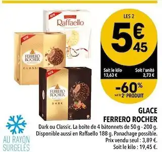 Ferrero rocher glace