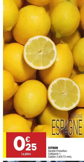 ALDI Citron offre