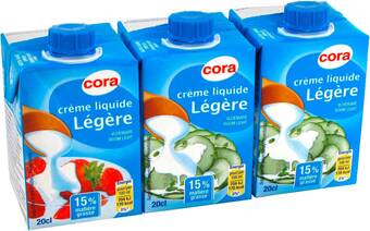 Match Cora crème liquide légère offre