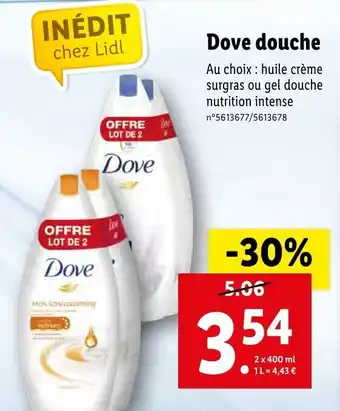 Lidl Dove Douche offre
