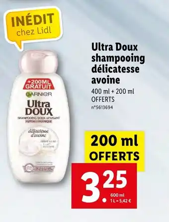 Ultra Doux Shampooing Dèlicatesse Avoine
