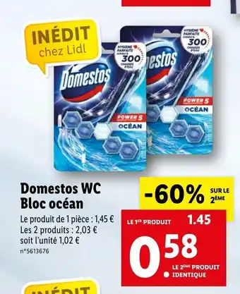 Lidl Deomestos Wc Bloc Océan offre
