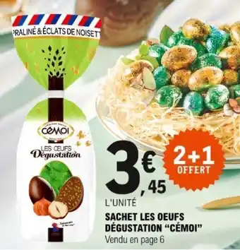 E.Leclerc Sachet les oeufs dégustation Cémoi offre