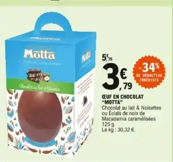E.Leclerc Œuf en chocolat Motta offre