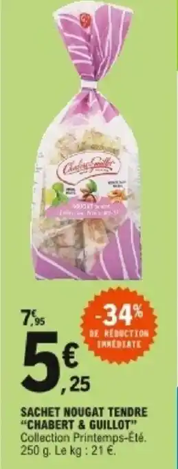 Sachet nougat tendre Chabert & Guillot