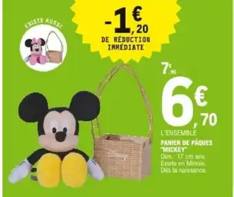 E.Leclerc Panier or Pâques Mickey offre