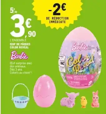 E.Leclerc Œuf de Pâques color reveal offre