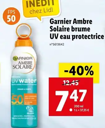 Garnier Ambre Solaire Brume UV Eau Protectrice
